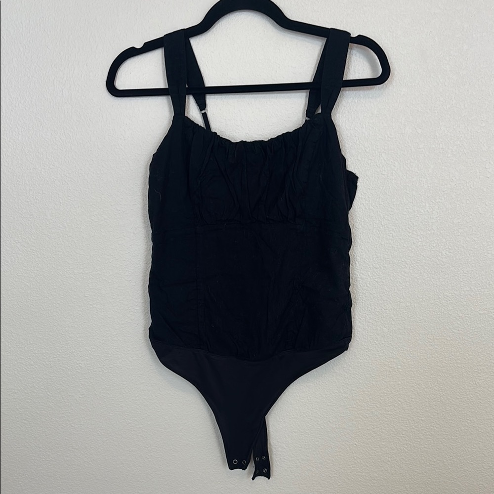 Black Sleeveless Bodysuit
